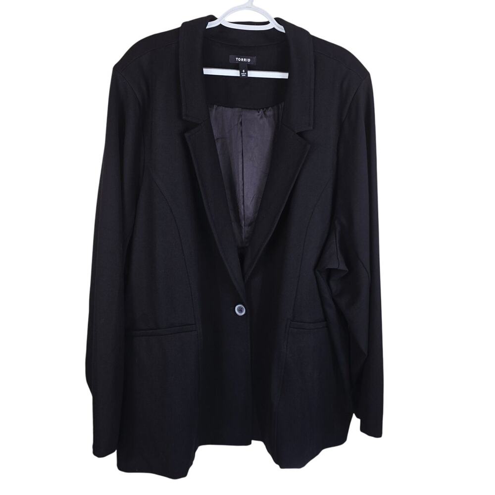 Torrid Black Women's Work Business Lined Blazer Jacket 6 - 6X